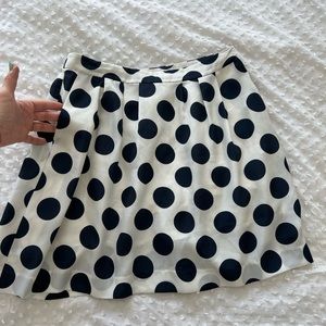 J Crew polka dot skirt WITH POCKETS! size 4